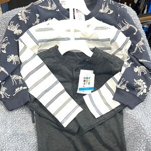 Kids Gray Long Sleeve NWT Shirt Set (3)